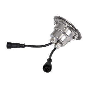 GloboStar® UNDERWATER-JULIA 90564 Υποβρύχιο Χωνευτό Φωτιστικό Σποτ Ειδικό για Σιντριβάνια LED 3W 255lm 15° DC 24V Αδιάβροχο IP68 Φ10 x Υ7.5cm RGBW DMX512 – Ανοξείδωτο Ατσάλι – 3 Years Warranty