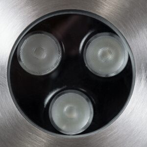 GloboStar® UNDERWATER-JULIA 90564 Υποβρύχιο Χωνευτό Φωτιστικό Σποτ Ειδικό για Σιντριβάνια LED 3W 255lm 15° DC 24V Αδιάβροχο IP68 Φ10 x Υ7.5cm RGBW DMX512 – Ανοξείδωτο Ατσάλι – 3 Years Warranty