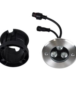 GloboStar® UNDERWATER-JULIA 90564 Υποβρύχιο Χωνευτό Φωτιστικό Σποτ Ειδικό για Σιντριβάνια LED 3W 255lm 15° DC 24V Αδιάβροχο IP68 Φ10 x Υ7.5cm RGBW DMX512 – Ανοξείδωτο Ατσάλι – 3 Years Warranty