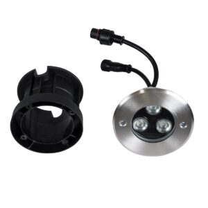 GloboStar® UNDERWATER-JULIA 90564 Υποβρύχιο Χωνευτό Φωτιστικό Σποτ Ειδικό για Σιντριβάνια LED 3W 255lm 15° DC 24V Αδιάβροχο IP68 Φ10 x Υ7.5cm RGBW DMX512 – Ανοξείδωτο Ατσάλι – 3 Years Warranty