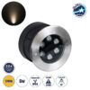 GloboStar® UNDERWATER-JULIA 90565 Υποβρύχιο Χωνευτό Φωτιστικό Σποτ Ειδικό για Σιντριβάνια LED 6W 540lm 15° DC 24V Αδιάβροχο IP68 Φ17 x Υ10.2cm Θερμό Λευκό 2700K – Ανοξείδωτο Ατσάλι – 3 Years Warranty