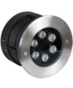 GloboStar® UNDERWATER-JULIA 90565 Υποβρύχιο Χωνευτό Φωτιστικό Σποτ Ειδικό για Σιντριβάνια LED 6W 540lm 15° DC 24V Αδιάβροχο IP68 Φ17 x Υ10.2cm Θερμό Λευκό 2700K – Ανοξείδωτο Ατσάλι – 3 Years Warranty