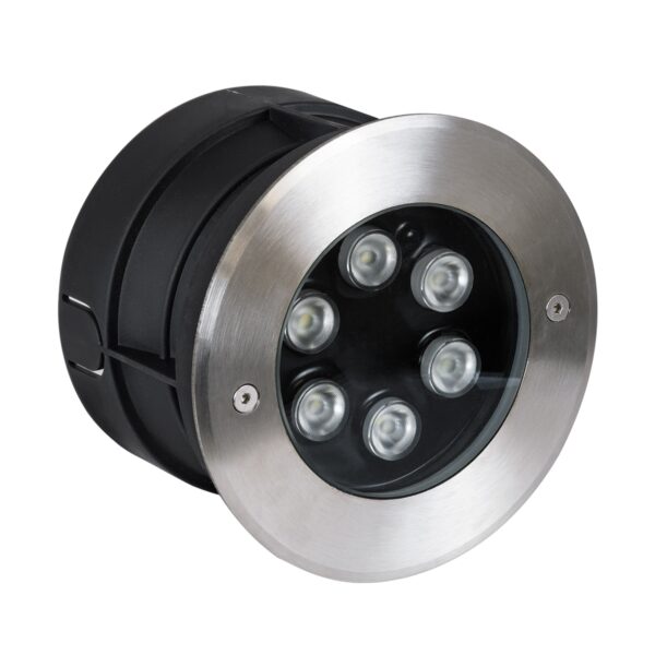 GloboStar® UNDERWATER-JULIA 90565 Υποβρύχιο Χωνευτό Φωτιστικό Σποτ Ειδικό για Σιντριβάνια LED 6W 540lm 15° DC 24V Αδιάβροχο IP68 Φ17 x Υ10.2cm Θερμό Λευκό 2700K – Ανοξείδωτο Ατσάλι – 3 Years Warranty