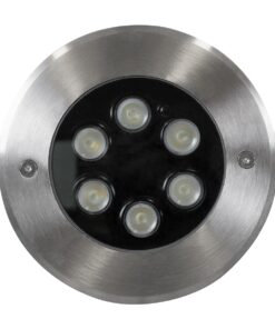 GloboStar® UNDERWATER-JULIA 90565 Υποβρύχιο Χωνευτό Φωτιστικό Σποτ Ειδικό για Σιντριβάνια LED 6W 540lm 15° DC 24V Αδιάβροχο IP68 Φ17 x Υ10.2cm Θερμό Λευκό 2700K – Ανοξείδωτο Ατσάλι – 3 Years Warranty