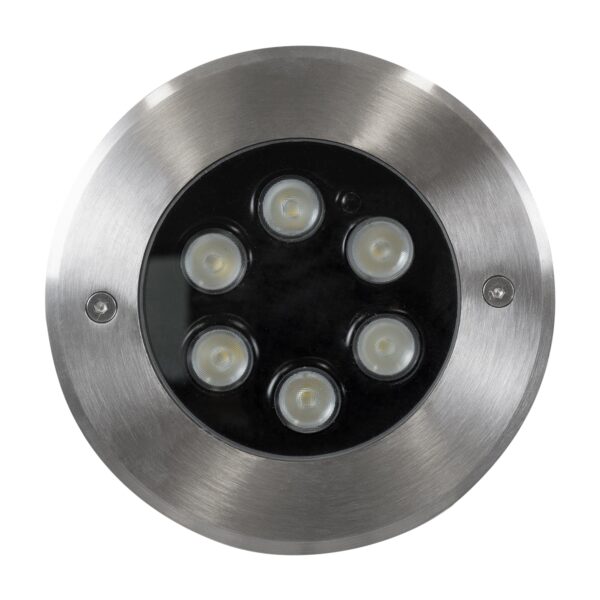 GloboStar® UNDERWATER-JULIA 90565 Υποβρύχιο Χωνευτό Φωτιστικό Σποτ Ειδικό για Σιντριβάνια LED 6W 540lm 15° DC 24V Αδιάβροχο IP68 Φ17 x Υ10.2cm Θερμό Λευκό 2700K – Ανοξείδωτο Ατσάλι – 3 Years Warranty