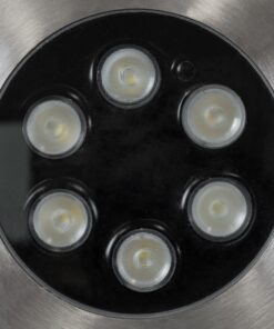 GloboStar® UNDERWATER-JULIA 90565 Υποβρύχιο Χωνευτό Φωτιστικό Σποτ Ειδικό για Σιντριβάνια LED 6W 540lm 15° DC 24V Αδιάβροχο IP68 Φ17 x Υ10.2cm Θερμό Λευκό 2700K – Ανοξείδωτο Ατσάλι – 3 Years Warranty