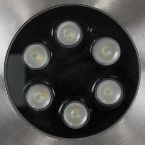 GloboStar® UNDERWATER-JULIA 90565 Υποβρύχιο Χωνευτό Φωτιστικό Σποτ Ειδικό για Σιντριβάνια LED 6W 540lm 15° DC 24V Αδιάβροχο IP68 Φ17 x Υ10.2cm Θερμό Λευκό 2700K – Ανοξείδωτο Ατσάλι – 3 Years Warranty