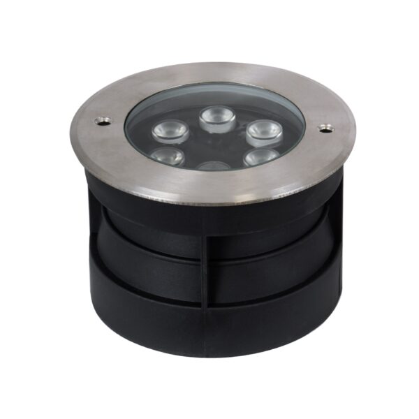 GloboStar® UNDERWATER-JULIA 90565 Υποβρύχιο Χωνευτό Φωτιστικό Σποτ Ειδικό για Σιντριβάνια LED 6W 540lm 15° DC 24V Αδιάβροχο IP68 Φ17 x Υ10.2cm Θερμό Λευκό 2700K – Ανοξείδωτο Ατσάλι – 3 Years Warranty