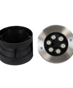 GloboStar® UNDERWATER-JULIA 90565 Υποβρύχιο Χωνευτό Φωτιστικό Σποτ Ειδικό για Σιντριβάνια LED 6W 540lm 15° DC 24V Αδιάβροχο IP68 Φ17 x Υ10.2cm Θερμό Λευκό 2700K – Ανοξείδωτο Ατσάλι – 3 Years Warranty