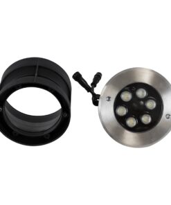 GloboStar® UNDERWATER-JULIA 90565 Υποβρύχιο Χωνευτό Φωτιστικό Σποτ Ειδικό για Σιντριβάνια LED 6W 540lm 15° DC 24V Αδιάβροχο IP68 Φ17 x Υ10.2cm Θερμό Λευκό 2700K – Ανοξείδωτο Ατσάλι – 3 Years Warranty