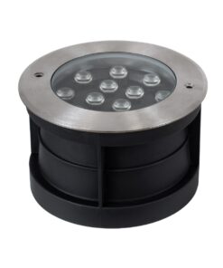 GloboStar® UNDERWATER-JULIA 90568 Υποβρύχιο Χωνευτό Φωτιστικό Σποτ Ειδικό για Σιντριβάνια LED 12W 1080lm 15° DC 24V Αδιάβροχο IP68 Φ18 x Υ11.2cm Θερμό Λευκό 2700K – Ανοξείδωτο Ατσάλι – 3 Years Warranty