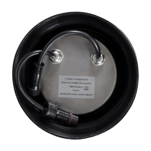 GloboStar® UNDERWATER-JULIA 90570 Υποβρύχιο Χωνευτό Φωτιστικό Σποτ Ειδικό για Σιντριβάνια LED 12W 1020lm 15° DC 24V Αδιάβροχο IP68 Φ18 x Υ11.2cm RGBW DMX512 – Ανοξείδωτο Ατσάλι – 3 Years Warranty