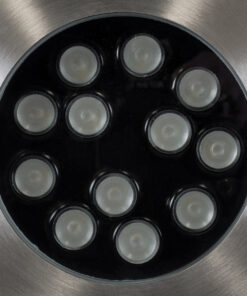 GloboStar® UNDERWATER-JULIA 90570 Υποβρύχιο Χωνευτό Φωτιστικό Σποτ Ειδικό για Σιντριβάνια LED 12W 1020lm 15° DC 24V Αδιάβροχο IP68 Φ18 x Υ11.2cm RGBW DMX512 – Ανοξείδωτο Ατσάλι – 3 Years Warranty