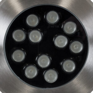 GloboStar® UNDERWATER-JULIA 90570 Υποβρύχιο Χωνευτό Φωτιστικό Σποτ Ειδικό για Σιντριβάνια LED 12W 1020lm 15° DC 24V Αδιάβροχο IP68 Φ18 x Υ11.2cm RGBW DMX512 – Ανοξείδωτο Ατσάλι – 3 Years Warranty