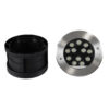 GloboStar® UNDERWATER-JULIA 90570 Υποβρύχιο Χωνευτό Φωτιστικό Σποτ Ειδικό για Σιντριβάνια LED 12W 1020lm 15° DC 24V Αδιάβροχο IP68 Φ18 x Υ11.2cm RGBW DMX512 – Ανοξείδωτο Ατσάλι – 3 Years Warranty