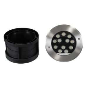 GloboStar® UNDERWATER-JULIA 90570 Υποβρύχιο Χωνευτό Φωτιστικό Σποτ Ειδικό για Σιντριβάνια LED 12W 1020lm 15° DC 24V Αδιάβροχο IP68 Φ18 x Υ11.2cm RGBW DMX512 – Ανοξείδωτο Ατσάλι – 3 Years Warranty