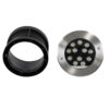 GloboStar® UNDERWATER-JULIA 90570 Υποβρύχιο Χωνευτό Φωτιστικό Σποτ Ειδικό για Σιντριβάνια LED 12W 1020lm 15° DC 24V Αδιάβροχο IP68 Φ18 x Υ11.2cm RGBW DMX512 – Ανοξείδωτο Ατσάλι – 3 Years Warranty