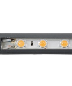 GloboStar® WASHER-STELLAR 90574 Μπάρα Φωτισμού Ultra Slim Wall Washer LED 12W 1020lm 30° DC 24V Αδιάβροχο IP67 Μ100 x Π2 x Υ1.8cm Αρχιτεκτονικό Πορτοκαλί 2200K – Γκρι Ανθρακί – 3 Years Warranty