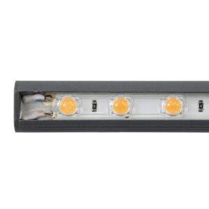 GloboStar® WASHER-STELLAR 90574 Μπάρα Φωτισμού Ultra Slim Wall Washer LED 12W 1020lm 30° DC 24V Αδιάβροχο IP67 Μ100 x Π2 x Υ1.8cm Αρχιτεκτονικό Πορτοκαλί 2200K – Γκρι Ανθρακί – 3 Years Warranty