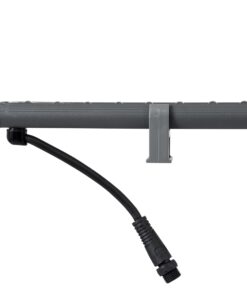 GloboStar® WASHER-STELLAR 90575 Μπάρα Φωτισμού Ultra Slim Wall Washer LED 12W 1080lm 30° DC 24V Αδιάβροχο IP67 Μ100 x Π2 x Υ1.8cm Θερμό Λευκό 2700K – Γκρι Ανθρακί – 3 Years Warranty