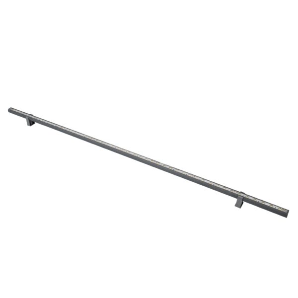 GloboStar® WASHER-STELLAR 90576 Μπάρα Φωτισμού Ultra Slim Wall Washer LED 12W 1140lm 30° DC 24V Αδιάβροχο IP67 Μ100 x Π2 x Υ1.8cm Φυσικό Λευκό 4500K – Γκρι Ανθρακί – 3 Years Warranty