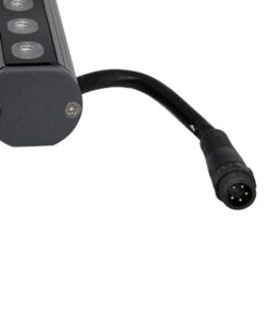 GloboStar® WASHER-STELLAR 90577 Μπάρα Φωτισμού Ultra Slim Wall Washer LED 12W 1020lm 30° DC 24V Αδιάβροχο IP67 Μ100 x Π3.2 x Υ3cm RGBW DMX512 – Γκρι Ανθρακί – 3 Years Warranty