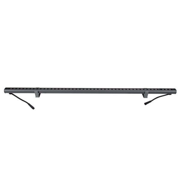 GloboStar® WASHER-STELLAR 90577 Μπάρα Φωτισμού Ultra Slim Wall Washer LED 12W 1020lm 30° DC 24V Αδιάβροχο IP67 Μ100 x Π3.2 x Υ3cm RGBW DMX512 – Γκρι Ανθρακί – 3 Years Warranty