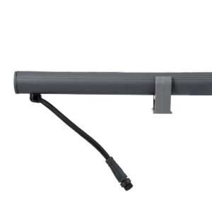 GloboStar® WASHER-STELLAR 90577 Μπάρα Φωτισμού Ultra Slim Wall Washer LED 12W 1020lm 30° DC 24V Αδιάβροχο IP67 Μ100 x Π3.2 x Υ3cm RGBW DMX512 – Γκρι Ανθρακί – 3 Years Warranty