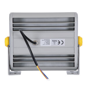 GloboStar® FLOOD-HENA 90444 Προβολέας Wall Washer για Φωτισμό Κτιρίων LED 24W 2040lm 30° AC 220-240V Αδιάβροχο IP67 Μ22.5 x Π6 x Υ16.5cm Αρχιτεκτονικό Πορτοκαλί 2200K – Ασημί – 3 Years Warranty