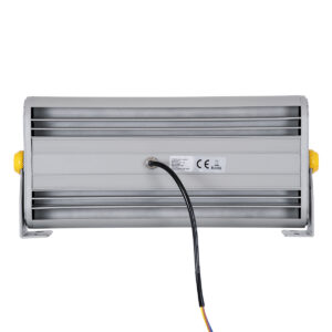 GloboStar® FLOOD-HENA 90446 Προβολέας Wall Washer για Φωτισμό Κτιρίων LED 48W 4080lm 30° AC 220-240V Αδιάβροχο IP67 Μ39 x Π6 x Υ17cm Αρχιτεκτονικό Πορτοκαλί 2200K – Ασημί – 3 Years Warranty