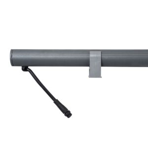 GloboStar® WASHER-PANDA 90582 Μπάρα Φωτισμού Ultra Slim Wall Washer LED 36W 3060lm 15° DC 24V Αδιάβροχο IP67 Μ100 x Π4 x Υ3.5cm Αρχιτεκτονικό Πορτοκαλί 2200K – Γκρι Ανθρακί – 3 Years Warranty