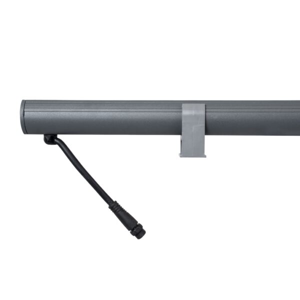 GloboStar® WASHER-PANDA 90582 Μπάρα Φωτισμού Ultra Slim Wall Washer LED 36W 3060lm 15° DC 24V Αδιάβροχο IP67 Μ100 x Π4 x Υ3.5cm Αρχιτεκτονικό Πορτοκαλί 2200K – Γκρι Ανθρακί – 3 Years Warranty