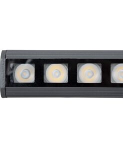 GloboStar® WASHER-PANDA 90582 Μπάρα Φωτισμού Ultra Slim Wall Washer LED 36W 3060lm 15° DC 24V Αδιάβροχο IP67 Μ100 x Π4 x Υ3.5cm Αρχιτεκτονικό Πορτοκαλί 2200K – Γκρι Ανθρακί – 3 Years Warranty