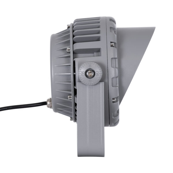 GloboStar® FLOOD-MENA 90336 Προβολέας Wall Washer με Αντιθαμβωτική Γρίλια για Φωτισμό Κτιρίων LED 24W 2040lm 30° AC 220-240V Αδιάβροχο IP67 L19.5 x W16 x H21cm Αρχιτεκτονικό Πορτοκαλί 2200K – Γκρι Ανθρακί – 3 Years Warranty
