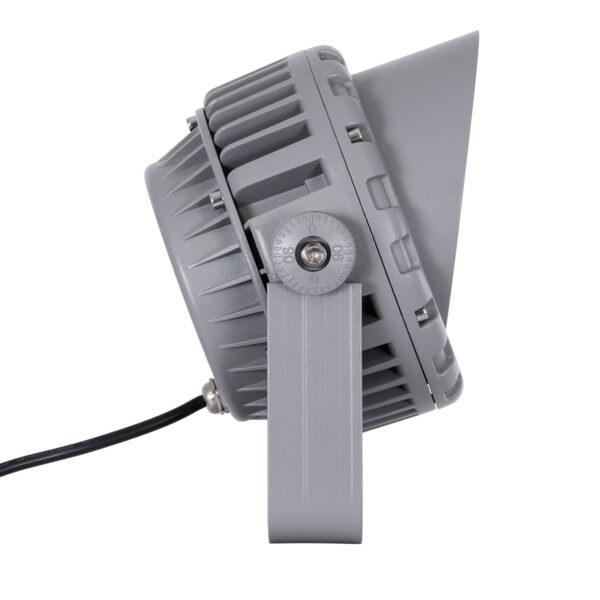 GloboStar® FLOOD-MENA 90336 Προβολέας Wall Washer με Αντιθαμβωτική Γρίλια για Φωτισμό Κτιρίων LED 24W 2040lm 30° AC 220-240V Αδιάβροχο IP67 L19.5 x W16 x H21cm Αρχιτεκτονικό Πορτοκαλί 2200K – Γκρι Ανθρακί – 3 Years Warranty