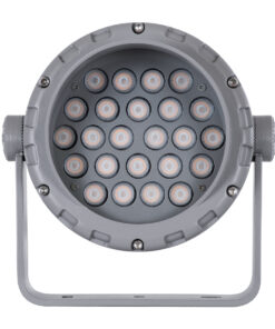 GloboStar® FLOOD-MENA 90336 Προβολέας Wall Washer με Αντιθαμβωτική Γρίλια για Φωτισμό Κτιρίων LED 24W 2040lm 30° AC 220-240V Αδιάβροχο IP67 L19.5 x W16 x H21cm Αρχιτεκτονικό Πορτοκαλί 2200K – Γκρι Ανθρακί – 3 Years Warranty