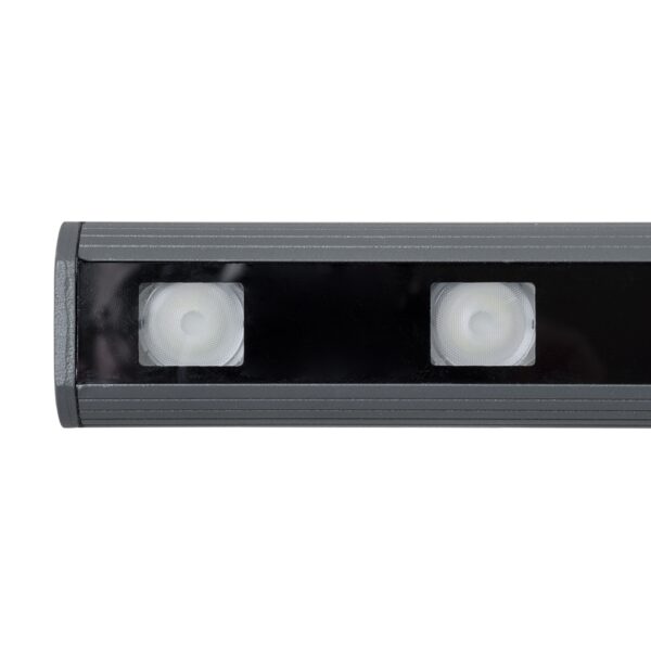 GloboStar® WASHER-PANDA 90585 Μπάρα Φωτισμού Ultra Slim Wall Washer LED 36W 3060lm 15° DC 24V Αδιάβροχο IP67 Μ100 x Π4 x Υ3.5cm RGBW DMX512 – Γκρι Ανθρακί – 3 Years Warranty