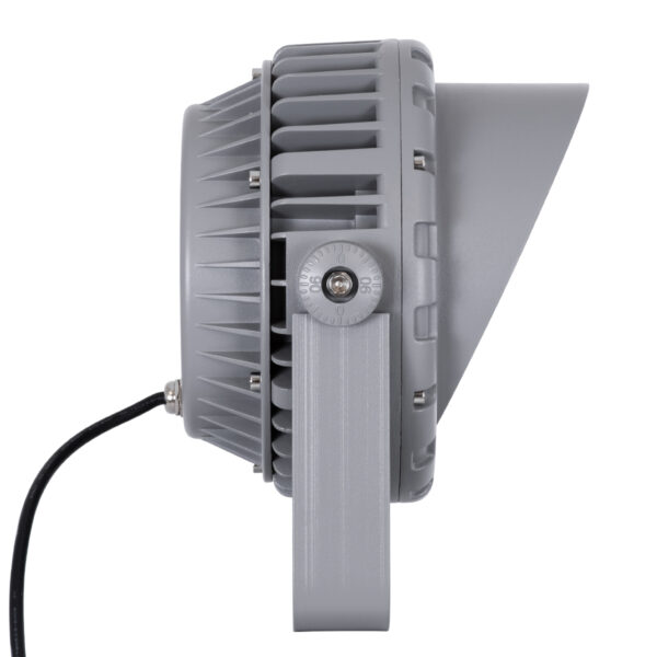 GloboStar® FLOOD-MENA 90337 Προβολέας Wall Washer με Αντιθαμβωτική Γρίλια για Φωτισμό Κτιρίων LED 36W 3060lm 30° AC 220-240V Αδιάβροχο IP67 L23.5 x W17.5 x H25.5cm Αρχιτεκτονικό Πορτοκαλί 2200K – Γκρι Ανθρακί – 3 Years Warranty