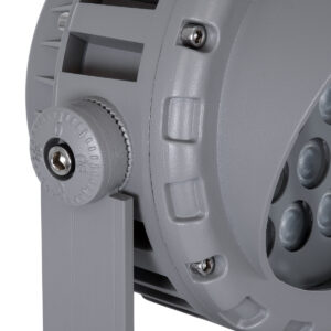 GloboStar® FLOOD-MENA 90337 Προβολέας Wall Washer με Αντιθαμβωτική Γρίλια για Φωτισμό Κτιρίων LED 36W 3060lm 30° AC 220-240V Αδιάβροχο IP67 L23.5 x W17.5 x H25.5cm Αρχιτεκτονικό Πορτοκαλί 2200K – Γκρι Ανθρακί – 3 Years Warranty