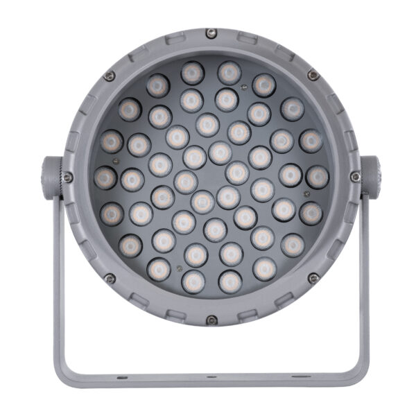 GloboStar® FLOOD-MENA 90338 Προβολέας Wall Washer με Αντιθαμβωτική Γρίλια για Φωτισμό Κτιρίων LED 48W 4080lm 30° AC 220-240V Αδιάβροχο IP67 L26 x W20 x H28.5cm Αρχιτεκτονικό Πορτοκαλί 2200K – Γκρι Ανθρακί – 3 Years Warranty