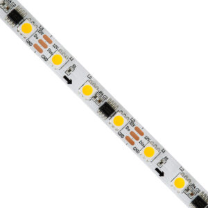 GloboStar® 90588 Digital Pixel Addressable Strip 3 PIN – Ψηφιακή Ταινία LED SMD 5050 14.4W/m 60LED/m 20PIXEL/m SPI/TTL Protocol IC WS2811/UCS16703 1296lm/m 120° DC 12V IP20 Θερμό Λευκό 2700K – Λευκό Σώμα – Μ5000 x Π10 x Υ2mm – Συσκευασία 5 Μέτρων – 5 Χρόνια Εγγύηση