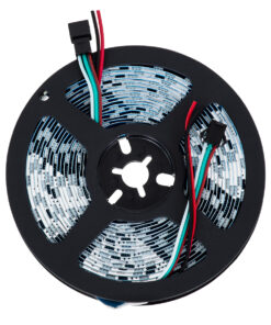 GloboStar® 90588 Digital Pixel Addressable Strip 3 PIN – Ψηφιακή Ταινία LED SMD 5050 14.4W/m 60LED/m 20PIXEL/m SPI/TTL Protocol IC WS2811/UCS16703 1296lm/m 120° DC 12V IP20 Θερμό Λευκό 2700K – Λευκό Σώμα – Μ5000 x Π10 x Υ2mm – Συσκευασία 5 Μέτρων – 5 Χρόνια Εγγύηση