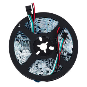 GloboStar® 90588 Digital Pixel Addressable Strip 3 PIN – Ψηφιακή Ταινία LED SMD 5050 14.4W/m 60LED/m 20PIXEL/m SPI/TTL Protocol IC WS2811/UCS16703 1296lm/m 120° DC 12V IP20 Θερμό Λευκό 2700K – Λευκό Σώμα – Μ5000 x Π10 x Υ2mm – Συσκευασία 5 Μέτρων – 5 Χρόνια Εγγύηση