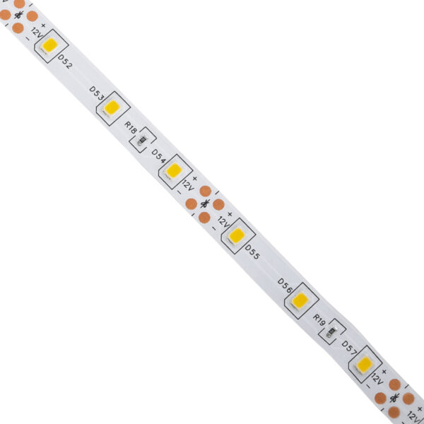 GloboStar® AVILA 90592 Ταινία LED 4.8W/m 260lm/m 120° DC 12V IP20 – 60 x SMD 3528 LED Chip/Μέτρο – Μ5000 x Π8 x Υ2mm – Ρολό 5 Μέτρων – Θερμό Λευκό 2700K – 2 Χρόνια Εγγύηση