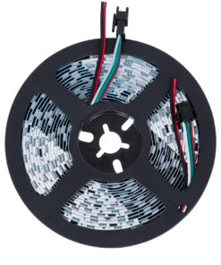 GloboStar® 90596 Digital Pixel Addressable Strip 3 PIN – Ψηφιακή Ταινία LED SMD 5050 14.4W/m 60LED/m 10PIXEL/m SPI/TTL Protocol IC WS2811/SM16703P 1152lm/m 120° DC 24V IP20 RGB – Λευκό Σώμα – Μ5000 x Π10 x Υ2mm – Συσκευασία 5 Μέτρων – 5 Χρόνια Εγγύηση