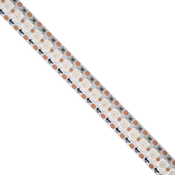 GloboStar® 90597 Digital Pixel Addressable Strip 3 PIN – Ψηφιακή Ταινία LED SMD 5050 36W/m 144LED/m 144PIXEL/m SPI/TTL Protocol IC WS2812/SK6812 2880lm/m 120° DC 5V IP20 RGB – Λευκό Σώμα – Μ2000 x Π12 x Υ2mm – Συσκευασία 2 Μέτρων – 5 Χρόνια Εγγύηση