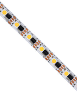 GloboStar® 90603 Digital Pixel Addressable Strip 4 PIN – Ψηφιακή Ταινία LED SMD 5050 14.4W/m 60LED/m 60PIXEL/m SPI/TTL Protocol IC TM1908 1296lm/m 120° DC 12V IP20 Θερμό Λευκό 2700K – Λευκό Σώμα – Μ5000 x Π10 x Υ2mm – Συσκευασία 5 Μέτρων – 5 Χρόνια Εγγύηση
