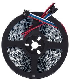 GloboStar® 90604 Digital Pixel Addressable Strip – Ψηφιακή Ταινία LED SMD 5050 14.4W/m 60LED/m 60PIXEL/m SPI/TTL Protocol IC TM1908 1152lm/m 120° DC 12V IP20 RGB – Μαύρο Σώμα – Μ5000 x Π10 x Υ2mm – Συσκευασία 5 Μέτρων – 5 Χρόνια Εγγύηση