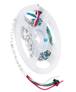 GloboStar® 90606 Digital Pixel Addressable Strip Ultra Slim – Nano Zig Zag S Ψηφιακή Ταινία LED SMD 5050 14.4W/m 60LED/m 20PIXEL/m SPI/TTL Protocol IC WS2812/SK6812 1152lm/m 120° DC 5V IP20 RGB – Λευκό Σώμα – Μ2000 x Π6 x Υ2mm – Συσκευασία 2 Μέτρων – 5 Χρόνια Εγγύηση