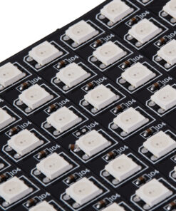 GloboStar® 90607 Digital Pixel Addressable Plate – Ψηφιακή Πλακέτα LED SMD 5050 15.3W/m 64LED/unit 64PIXEL/unit SPI/TTL Protocol IC WS2812/SK6812 1224lm/unit 120° DC 5V IP20 RGB – Μαύρο Σώμα – Μ80 x Π80 x Υ2mm – 5 Χρόνια Εγγύηση
